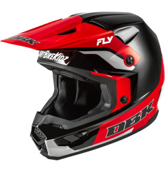 FLY RACING Kinetic Special Edition DBK Helmet - Black/Red/Grey