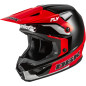 FLY RACING Kinetic Special Edition DBK Helm - Schwarz/Rot/Grau
