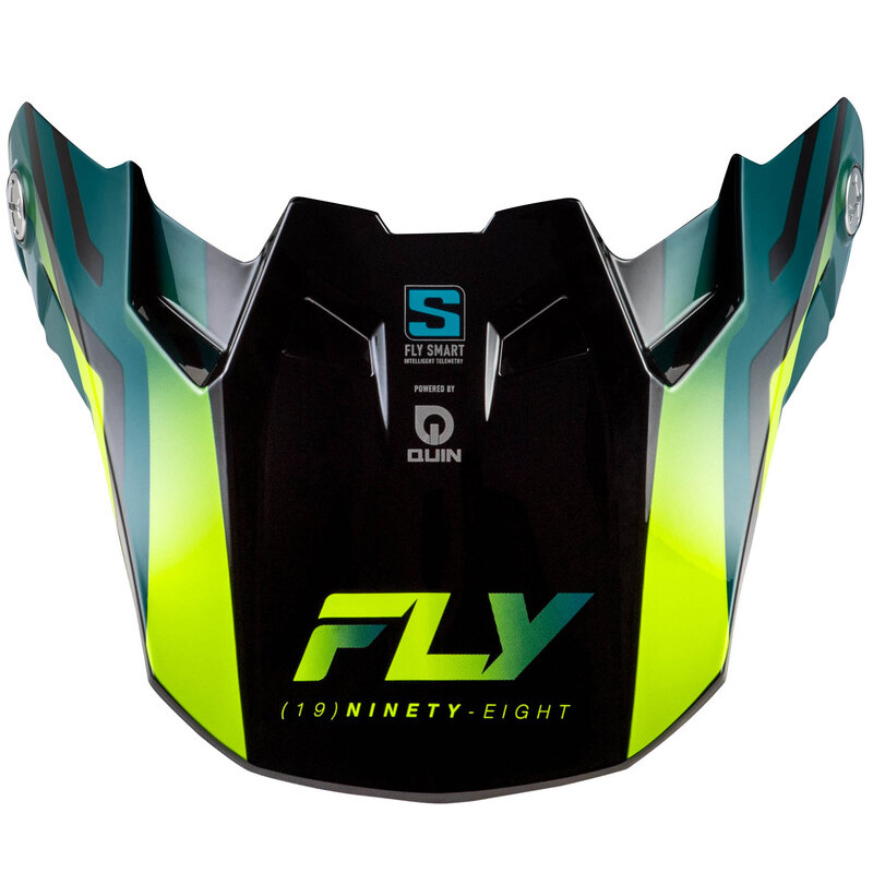Visera FLY RACING Formula S Carbon Byte - Black Carbon/Teal/Lime Visera FLY RACING Formula S Carbon Byte - Black Carbon/Teal/Lime