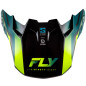 FLY RACING Formula S Carbon Byte Peak - Black Carbon/Teal/Lime