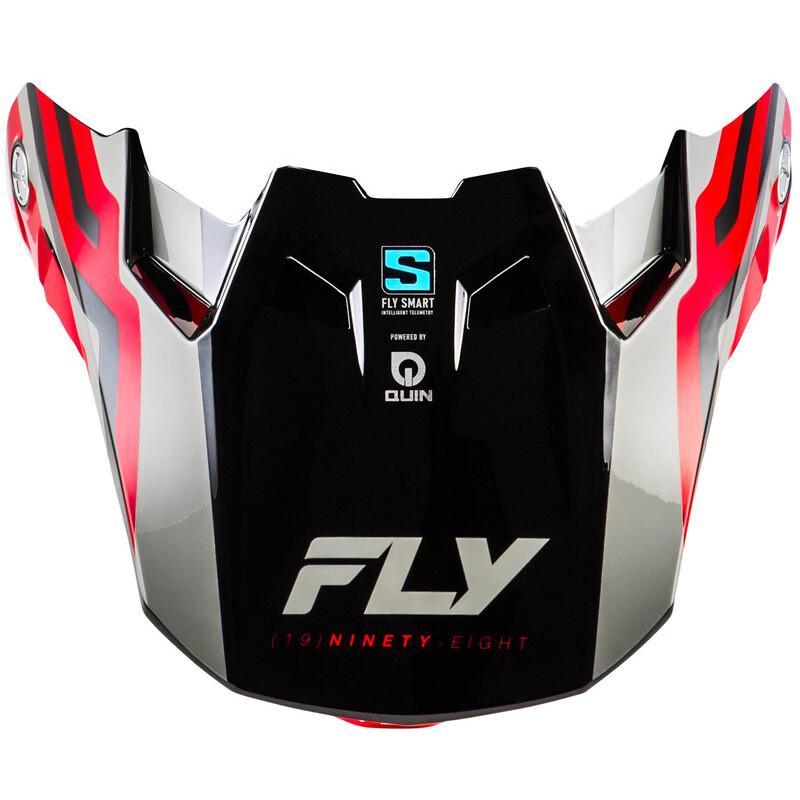 FLY RACING Formula S Carbon Byte Helmschirm - Rot Carbon/Rot/Grau FLY RACING Formula S Carbon Byte Helmschirm - Rot Carbon/Rot/Grau