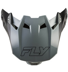FLY RACING Formula CC Glide Helmschirm - Grau/Hellgrau/Schwarz