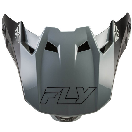 FLY RACING Formula CC Glide Helmschirm - Grau/Hellgrau/Schwarz