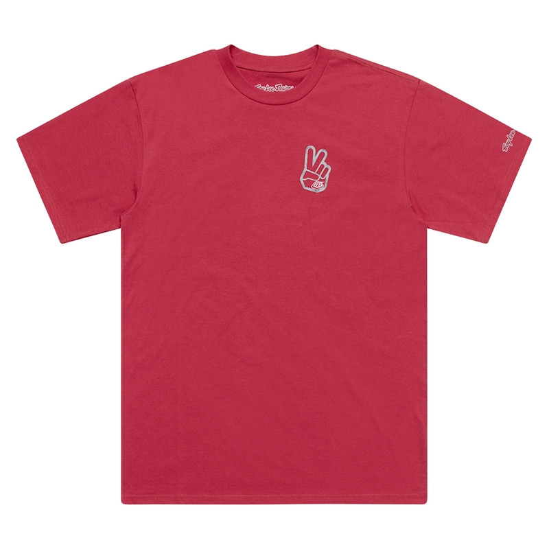 T-Shirt TROY LEE DESIGNS Peace Out - Fuchsia