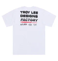 T-Shirt TROY LEE DESIGNS Factory - blanc - taille 2XL