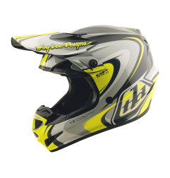 Casco TROY LEE DESIGNS GP Pro Crossover - Gris/Amarillo
