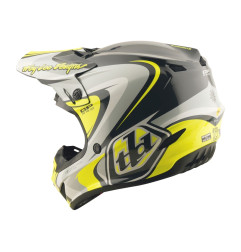 Casco TROY LEE DESIGNS GP Pro Crossover - Gris/Amarillo