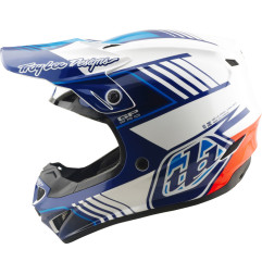 TROY LEE DESIGNS GP Pro Mips Helm - Segment Blau/Weiß