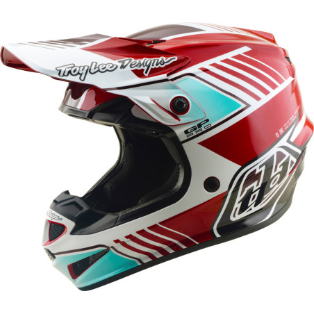 Casco TROY LEE DESIGNS GP Pro Mips - Segment rojo/blanco