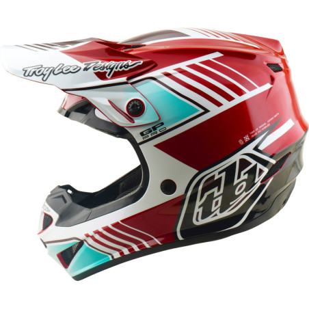 Casco TROY LEE DESIGNS GP Pro Mips - Segment rojo/blanco