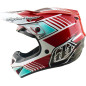 Casque TROY LEE DESIGNS GP Pro Mips - Segment rouge/blanc