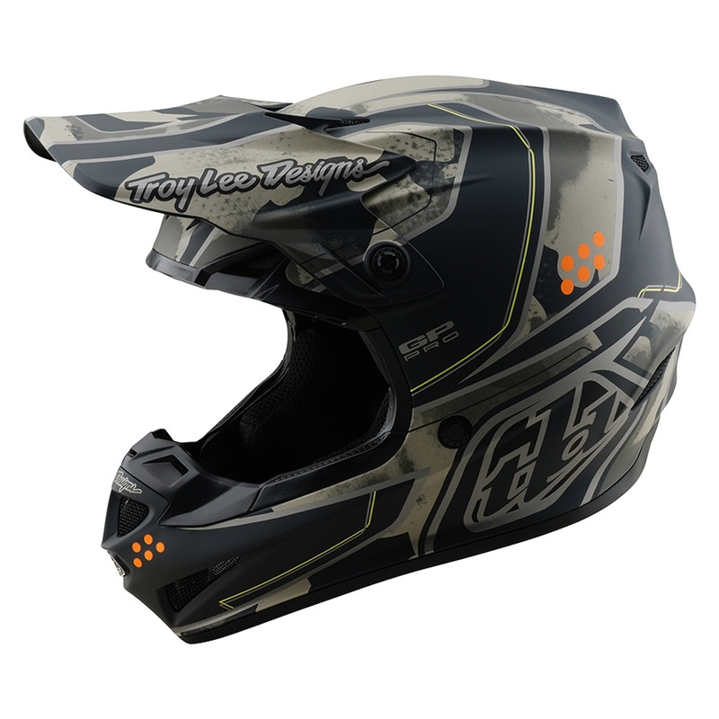 TROY LEE DESIGNS GP Pro Trooper Helm – Schwarz/Caper