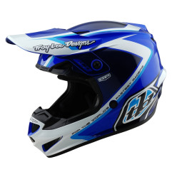 Casco TROY LEE DESIGNS GP Shutter - Azul/Blanco