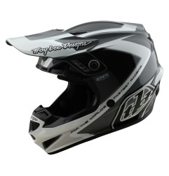 TROY LEE DESIGNS GP Shutter Helm – Grau/Weiß