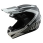 TROY LEE DESIGNS GP Shutter Helm – Grau/Weiß - Größe 2XL