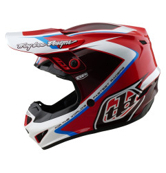 TROY LEE DESIGNS GP Shutter Helm – Rot/Weiß