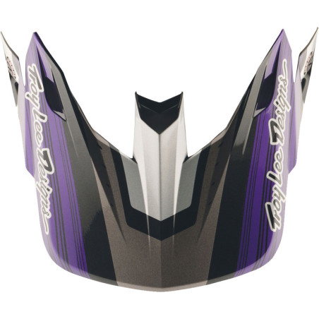 TROY LEE DESIGNS SE5 Carbon Stripes Helmschirm - Schwarz/Lila