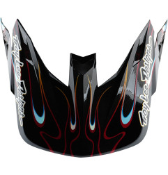 Visière TROY LEE DESIGNS SE5 Carbon Torched - noir/rouge