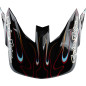 Visière TROY LEE DESIGNS SE5 Carbon Torched - noir/rouge