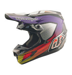 Casque TROY LEE DESIGNS SE5 Carbon Stripes - noir/violet