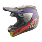 TROY LEE DESIGNS SE5 Carbon Stripes Helm – Schwarz/Violett - Größe XL