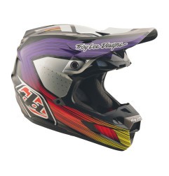 Casco TROY LEE DESIGNS SE5 Carbon Stripes - Negro/Violeta - talla XL