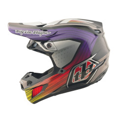 TROY LEE DESIGNS SE5 Carbon Stripes Helm – Schwarz/Violett