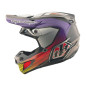 TROY LEE DESIGNS SE5 Carbon Stripes Helm – Schwarz/Violett - Größe XL