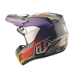 Casco TROY LEE DESIGNS SE5 Carbon Stripes - Negro/Violeta