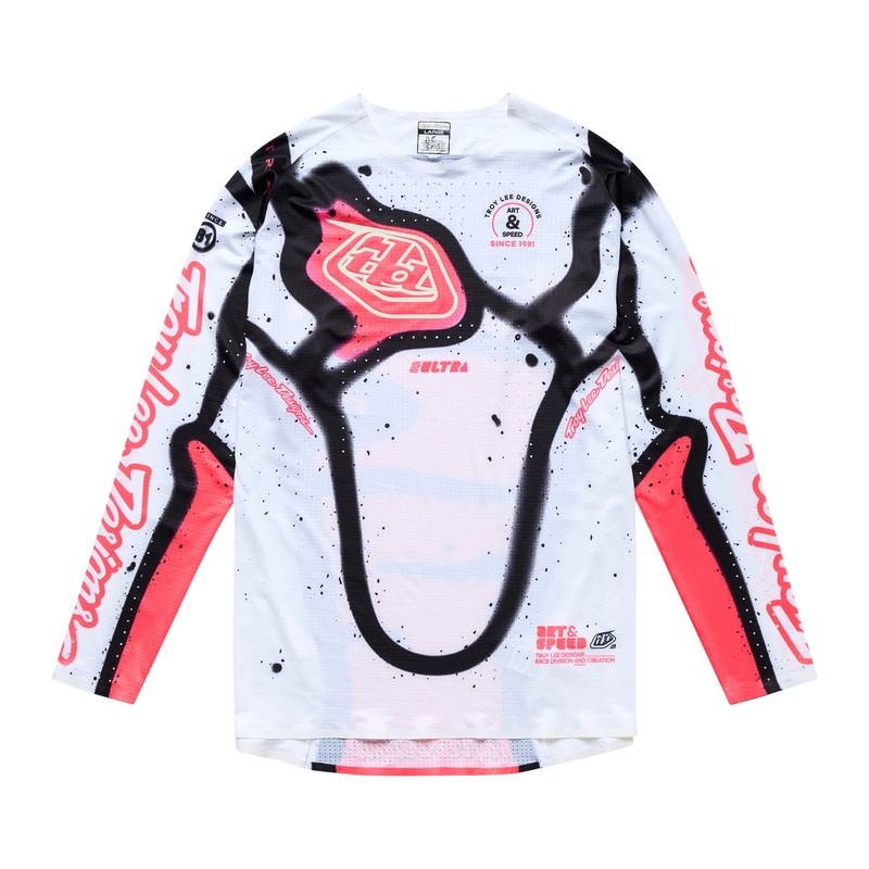 TROY LEE DESIGNS SE Ultra Membrane Jersey - White/Infra Red