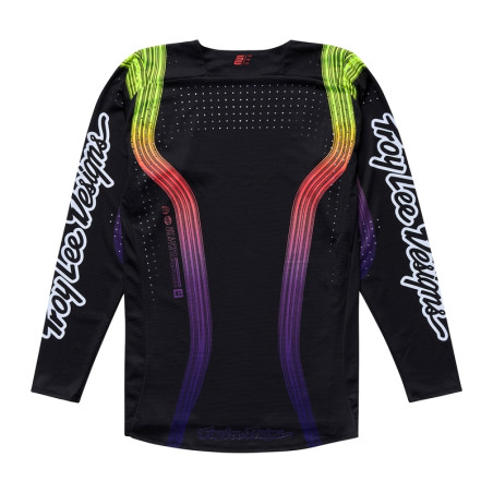 Camiseta TROY LEE DESIGNS SE Pro Stripes - Black/multi
