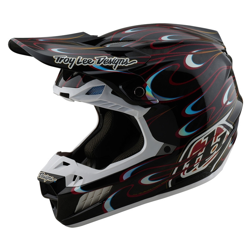 Casco TROY LEE DESIGNS SE5 Carbon Torched - Negro/Rojo Casco TROY LEE DESIGNS SE5 Carbon Torched - Negro/Rojo