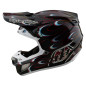 TROY LEE DESIGNS SE5 Carbon Torched Helm – Schwarz/Rot
