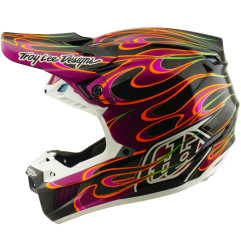 TROY LEE DESIGNS SE5 Carbon Mips Helm - Torched Schwarz/Violett