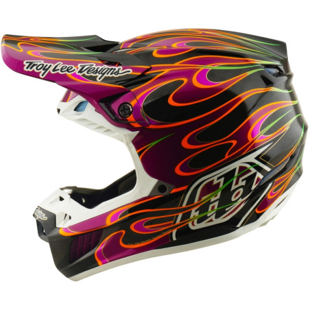 Casco TROY LEE DESIGNS SE5 Carbon Mips - Torched negro/violeta
