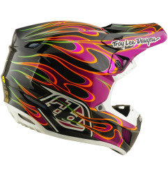 TROY LEE DESIGNS SE5 Carbon Mips Helm - Torched Schwarz/Violett