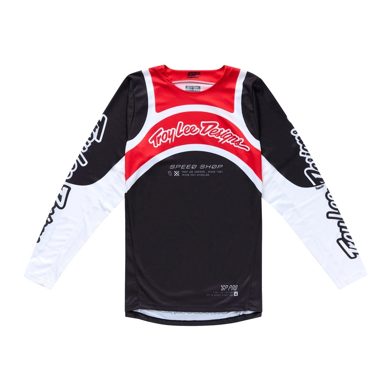 TROY LEE DESIGNS GP Pro Swerve Trikot – Schwarz/Rot TROY LEE DESIGNS GP Pro Swerve Trikot – Schwarz/Rot