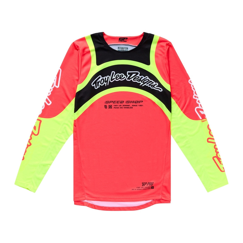 Maillot TROY LEE DESIGNS GP Pro Swerve - Infra Red/jaune Maillot TROY LEE DESIGNS GP Pro Swerve - Infra Red/jaune