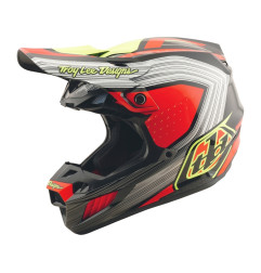 TROY LEE DESIGNS SE5 Composite Stripes Helmet - Black/Infra Red