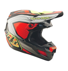 TROY LEE DESIGNS SE5 Composite Stripes Helm – Schwarz/Infra Red