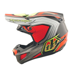 TROY LEE DESIGNS SE5 Composite Stripes Helm – Schwarz/Infra Red