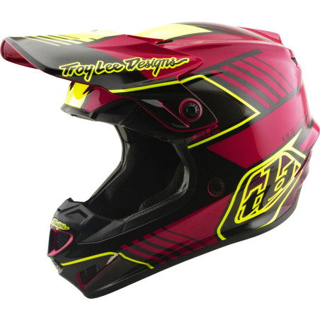 TROY LEE DESIGNS GP Pro Mips Youth Helmet - Segment Fuchsia