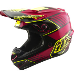 TROY LEE DESIGNS GP Pro Mips Youth Helmet - Segment Fuchsia