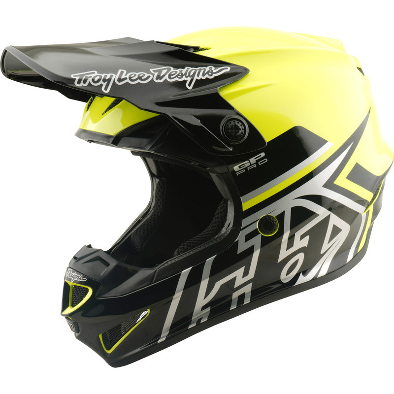 TROY LEE DESIGNS GP Pro Mips Kinderhelm - Mono Flo Gelb