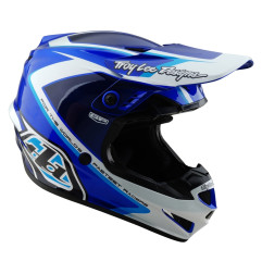 TROY LEE DESIGNS GP Shutter Jugend-Helm – Blau/Weiß - Größe YL