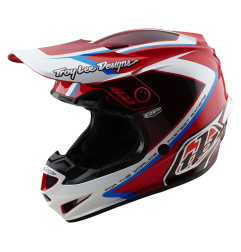 TROY LEE DESIGNS GP Shutter Jugend-Helm – Rot/Weiß