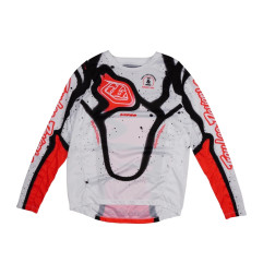 Maillot enfant TROY LEE DESIGNS GP Pro Membrane - blanc/Infra Red