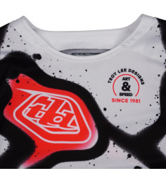TROY LEE DESIGNS GP Pro Membrane Youth Jersey - White/Infra Red