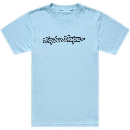 Camiseta infantil TROY LEE DESIGNS Signature - Dawn Blue