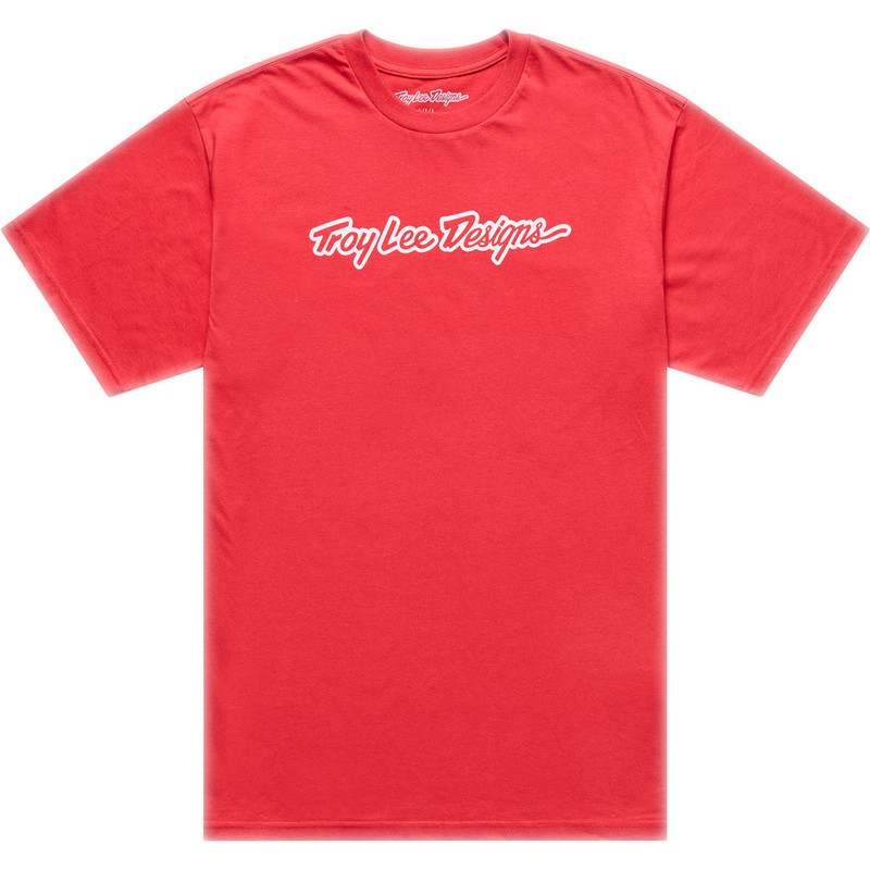 TROY LEE DESIGNS Signature Jugend T-Shirt - Scarlet